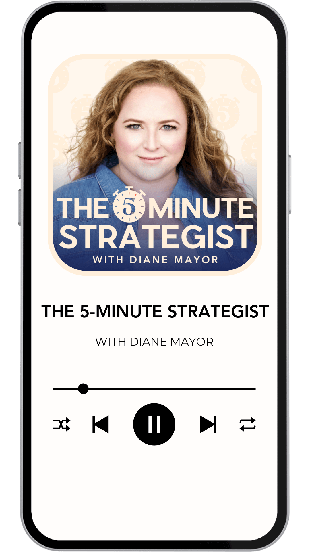 The 5 minute strategist podcast mock up